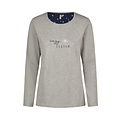 By Louise By Louise Dames Pyjama Set Lang Katoen Grijs