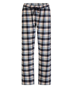 By Louise Dames Pyjamabroek Geruit Flanel Grijs/Roze