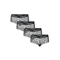 PIECES Pieces Women's Hipster PCLOGO LACE Black 4-Pack