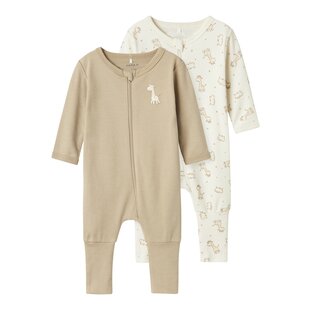 Name It Baby Pyjamas NBNNIGHTSUIT GIRAFFE Zip 2-Pack