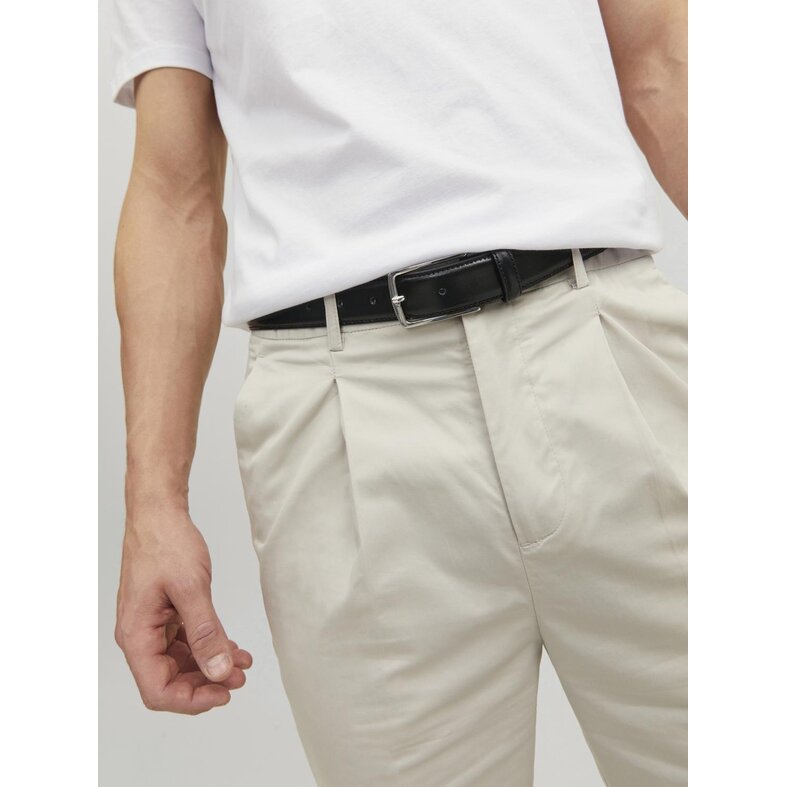 Jack & Jones Jack & Jones Heren Pantalon Riem Leer JACCHRISTOPHER Zwart