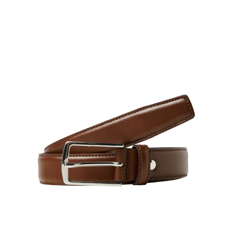Jack & Jones Jack & Jones Men's Pants Belt Leather JACCHRISTOPHER Cognac