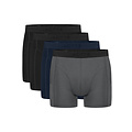 Ten Cate Ten Cate Men's Boxer Shorts Bamboo 4-Pack Grey/Black/Blue