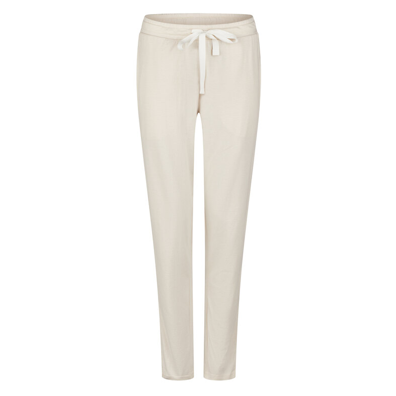 By Louise By Louise Ladies Pyjama Set Long Cotton Mint Green Hearts/Beige Striped