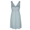 By Louise By Louise Slipdress Dames Nachthemd Met Kant Blauw