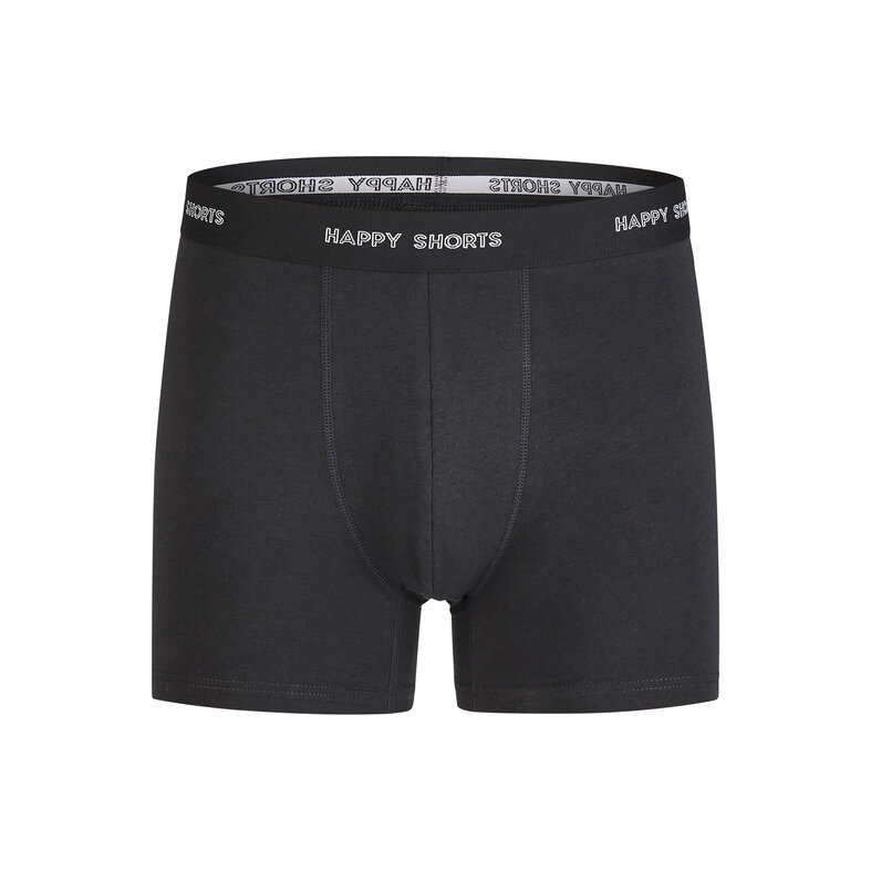 Happy Shorts Happy Shorts Heren Boxershorts Trunks 3-Pack Zwart/Bordeaux Rood
