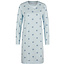 By Louise By Louise Ladies Nightshirt Long Sleeve Cotton Blue Dotted