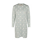 By Louise By Louise Ladies Nightshirt Long Sleeve Mint Green Hearts
