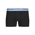 Jack & Jones Jack & Jones Heren Boxershorts Trunks JACTEDDY 3-Pack Donkerblauw/Zwart