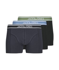Jack & Jones Men's Boxer Shorts Trunks JACTEDDY 3-Pack Dark Blue/Black