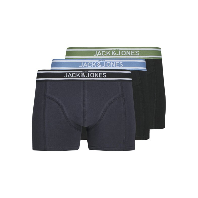 Jack & Jones Jack & Jones Men's Boxer Shorts Trunks JACTEDDY 3-Pack Dark Blue/Black