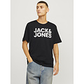 Jack & Jones Jack & Jones Heren T-shirt JJECORP Slim Fit Logo 3-Pack Wit/Donkerblauw/Zwart