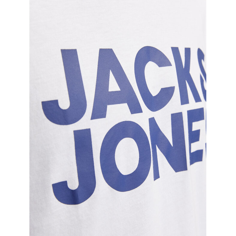 Jack & Jones Jack & Jones Heren T-shirt JJECORP Slim Fit Logo 3-Pack Wit/Donkerblauw/Zwart