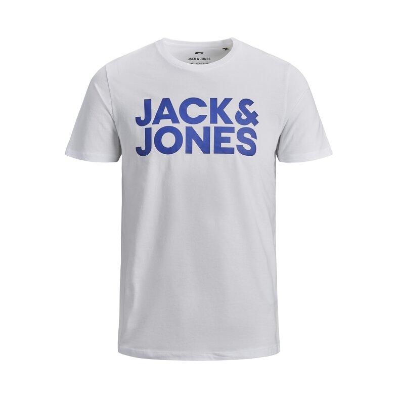 Jack & Jones Jack & Jones Heren T-shirt JJECORP Slim Fit Logo 3-Pack Wit/Donkerblauw/Zwart