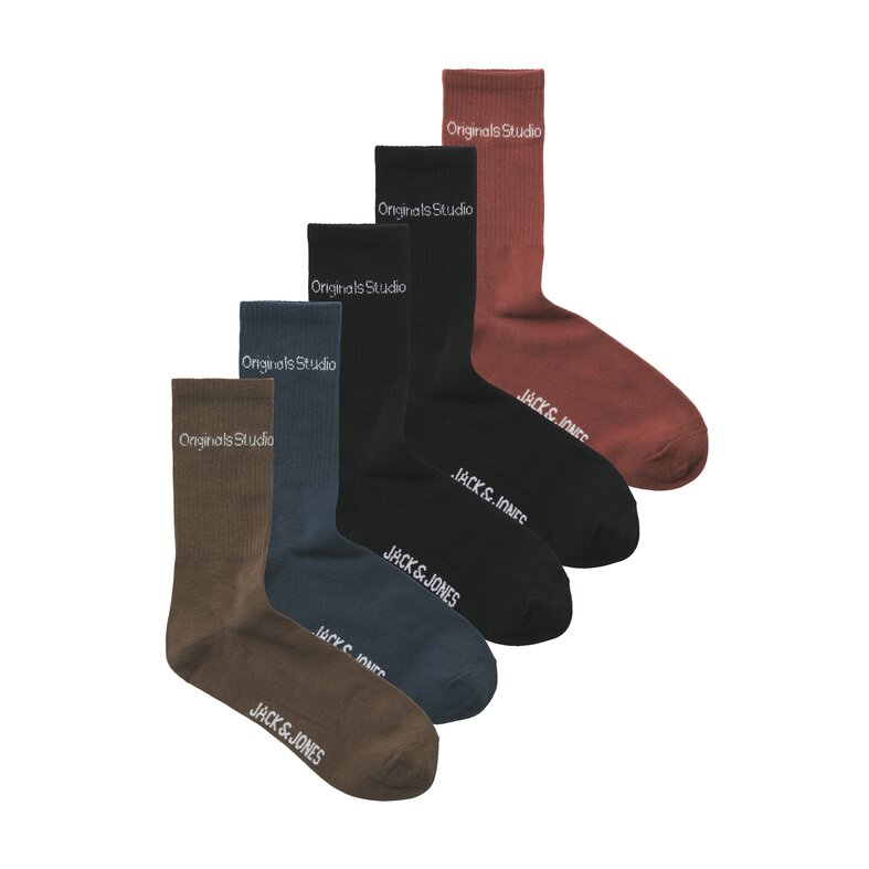 Jack & Jones Junior Jack & Jones Junior Sportsokken Jongens JACVESTERBRO Tennissokken 5-Pack
