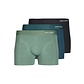 Jack & Jones Jack & Jones Heren Boxershorts Trunks Bamboo JACCREW 3-Pack Groen/Blauw/Zwart