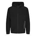 Jack & Jones Jack & Jones Men's Hoodie With Zipper JCOFUSION Black