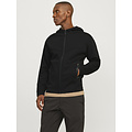 Jack & Jones Jack & Jones Men's Hoodie With Zipper JCOFUSION Black