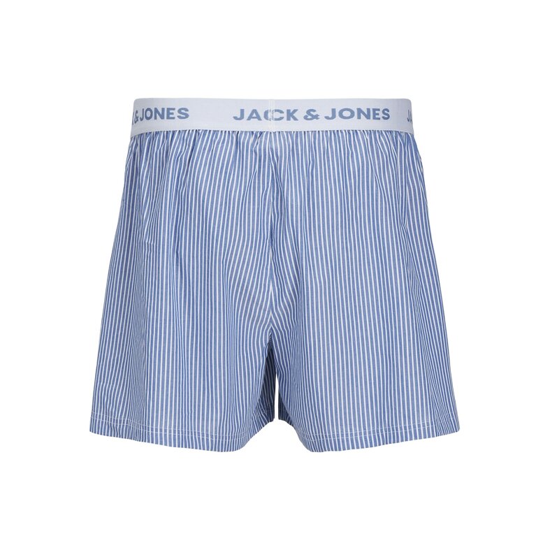 Jack & Jones Jack & Jones Heren Plus Size Wijde Boxershorts Geweven JACTOKYO 3-Pack Blauw/Zwart