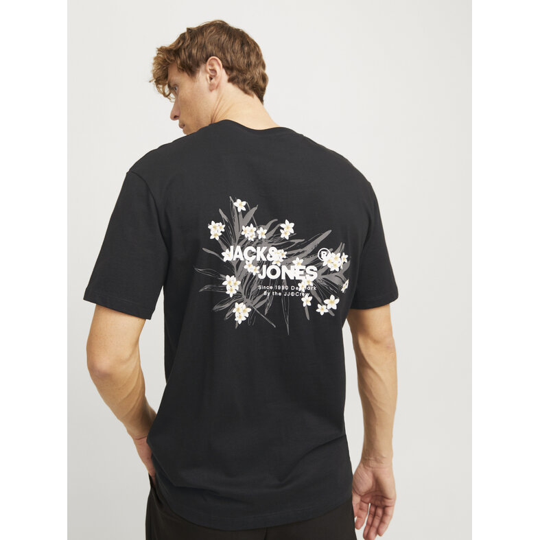 Jack & Jones Jack & Jones Heren T-Shirt JJHAWAII Ronde Hals Zwart