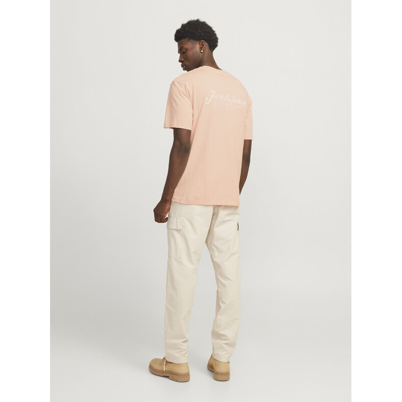 Jack & Jones Jack & Jones Heren T-Shirt JJBEAU Ronde Hals Roze