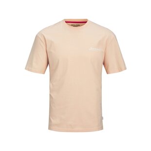 Jack & Jones Men's T-Shirt JJBEAU Round Neck Pink