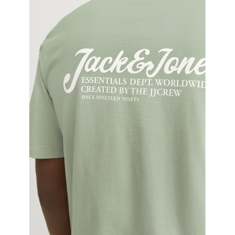 Jack & Jones Jack & Jones Heren T-Shirt JJBEAU Ronde Hals Groen