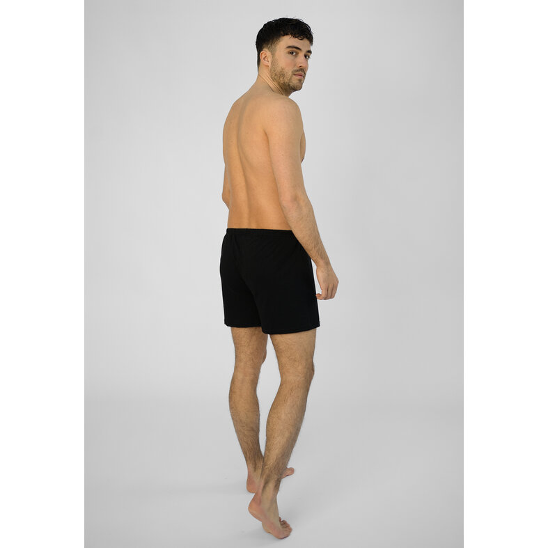 Phil & Co Phil & Co Wijde Boxershorts Jersey Stretch Effen Blauw/Zwart 6-Pack