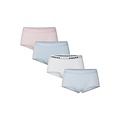 PIECES Pieces Women's Hipster PCLOGO Pink/Light Blue/White 4-Pack