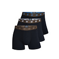 CR7 CR7 Heren Boxershorts Effen Zwart/Bruin 3-Pack