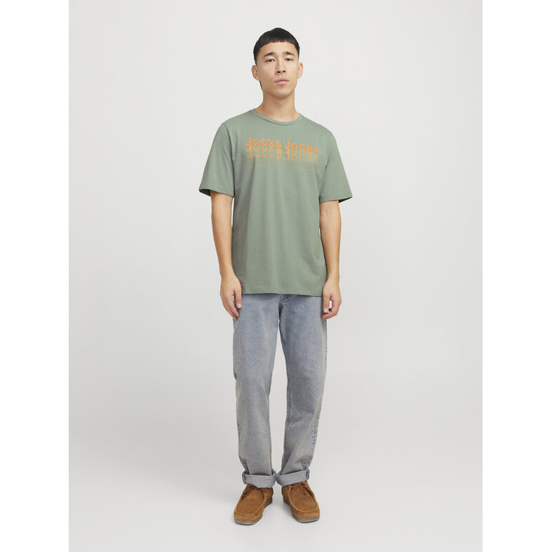 Jack & Jones Jack & Jones Men's T-Shirt JJTEX Round Neck Green