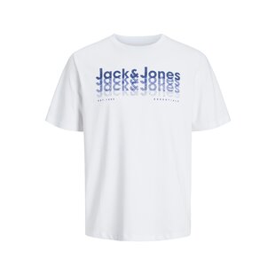 Jack & Jones Men's T-Shirt JJTEX Round Neck White