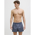 Jack & Jones Jack & Jones Heren Wijde Boxershorts Geweven Katoen JACMILANO 3-Pack Donkerblauw/Zwart