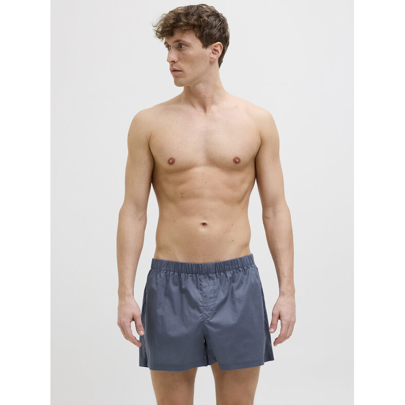 Jack & Jones Jack & Jones Heren Wijde Boxershorts Geweven Katoen JACMILANO 3-Pack Donkerblauw/Zwart