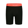Happy Shorts Happy Shorts Men's Long Legs Boxer Briefs 4-Pack Neon Solid Black
