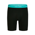 Happy Shorts Happy Shorts Heren Boxershorts Met Lange Pijpen Boxer Briefs 4-Pack Neon Effen Zwart