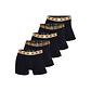 CR7 CR7 Men's Boxer Shorts Black Cotton/Microfiber Black/Gold 5-Pack