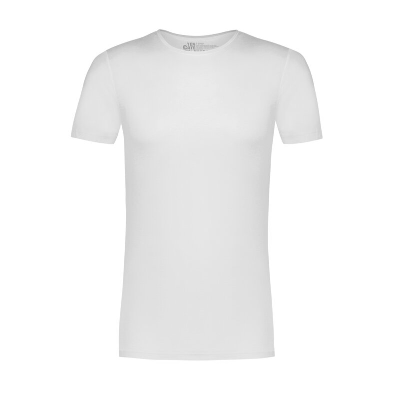 Ten Cate Ten Cate Heren Ondershirt Bamboe T-shirt Ronde Hals Wit