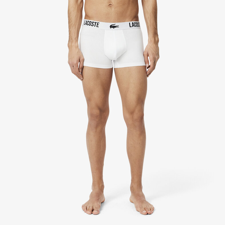 Lacoste Lacoste Heren Boxershorts Effen Rood/Zwart/Wit 5H2393-TR2 3-Pack