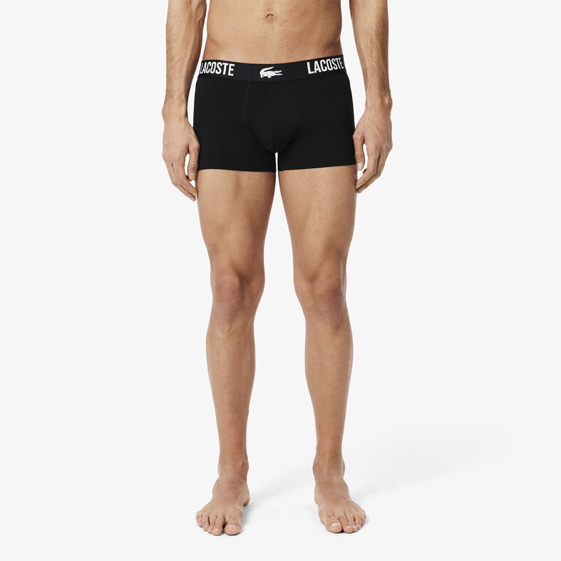 Lacoste Lacoste Heren Boxershorts Effen Rood/Zwart/Wit 5H2393-TR2 3-Pack