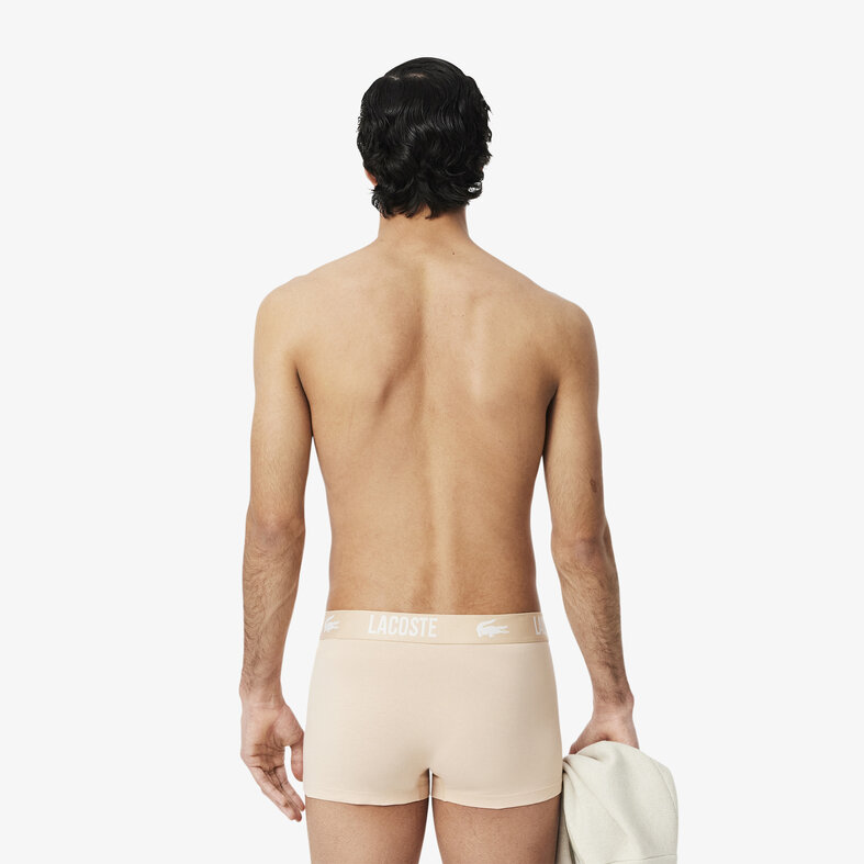 Lacoste Lacoste Men's Boxer Shorts Plain Brown/Beige 5H2393-I87 3-Pack