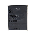 Phil & Co Phil & Co Heren Ondershirt Katoen T-shirt Ronde Hals 2-Pack Zwart