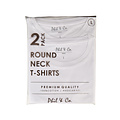 Phil & Co Phil & Co Heren Ondershirt Katoen T-shirt Ronde Hals 2-Pack Wit