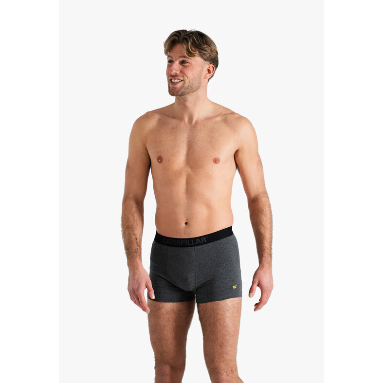 Cat CAT Heren Boxershorts 2-Pack Effen Grijs/Blauw