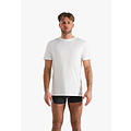 Phil & Co Phil & Co Heren Ondershirt Katoen T-shirt Ronde Hals 2-Pack Wit