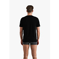 Phil & Co Phil & Co Heren Ondershirt Katoen T-shirt Ronde Hals 2-Pack Zwart
