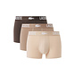 Lacoste Lacoste Heren Boxershorts Effen Bruin/Beige 5H2393-I87 3-Pack
