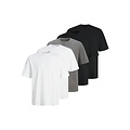 Jack & Jones Jack & Jones Heren T-Shirt JJHUGO Ronde Hals Effen 5-Pack