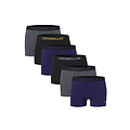 Cat CAT Men's Boxer Shorts 6-Pack Multipack Plain Black/Gray/Blue