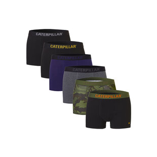 CAT Men's Boxer Shorts 6-Pack Multipack Plain/Camouflage